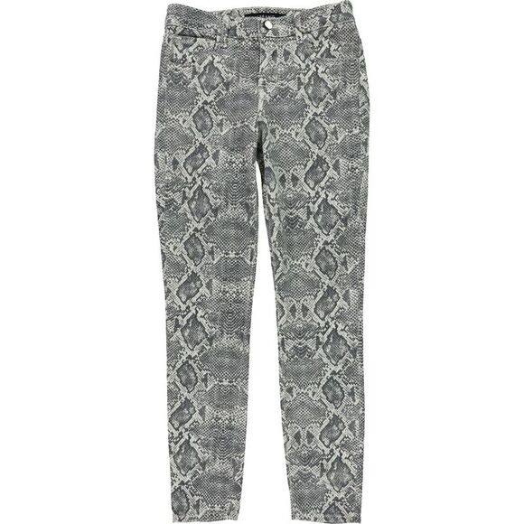 J Brand Womens Snake Print Skinny Fit Cropped Jeans, boamoonbeam, 25